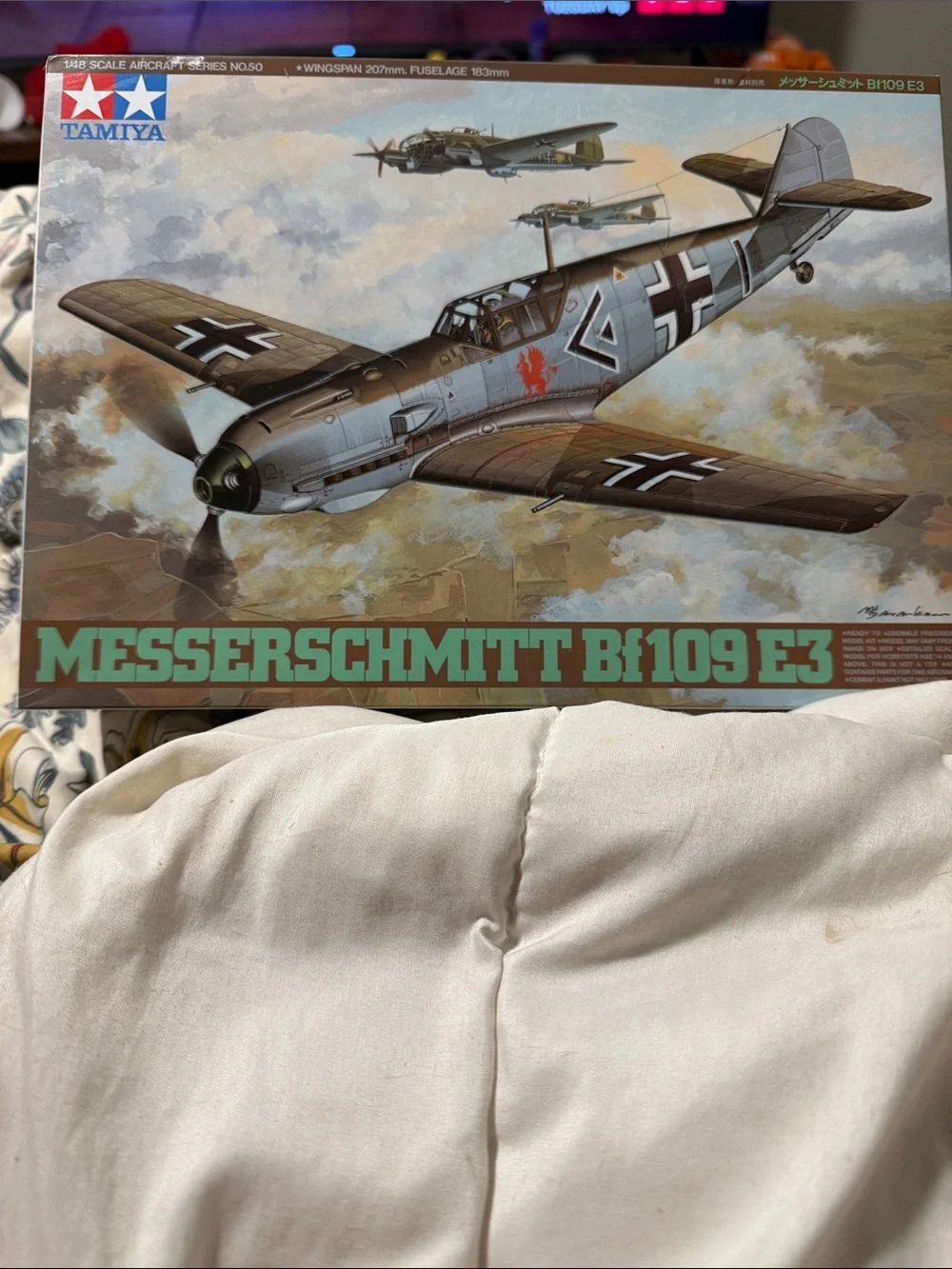 Messerschmitt Bf109 E3 Model Kit - Green & Brown